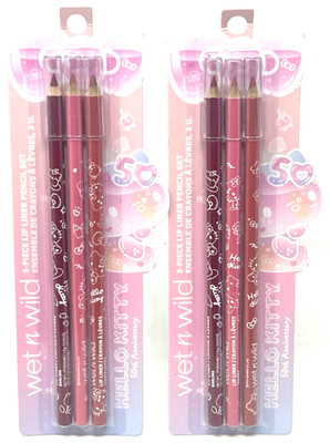 (2) Wet N Wild x Hello Kitty Lip Liner Pencil Set Sealed 50th Anniversary