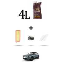 Hoffcar Set Service 3 Filter Und 4L ÖL FüR Citroen C4 III 1.2 Puretech 114Kw, D