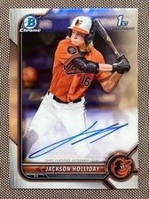 Jackson Holiday 2022 MLB Draft First Auto Card Baseball Rookie Signed
