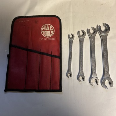 VINTAGE MAC TOOLS No.SOHB4K FLARE NUT WRENCH SET  MADE IN USA