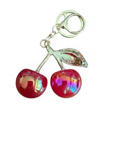 Cherry Purse Charms Keychain, Cherry Bag Charms for Handbags, Cute accessories