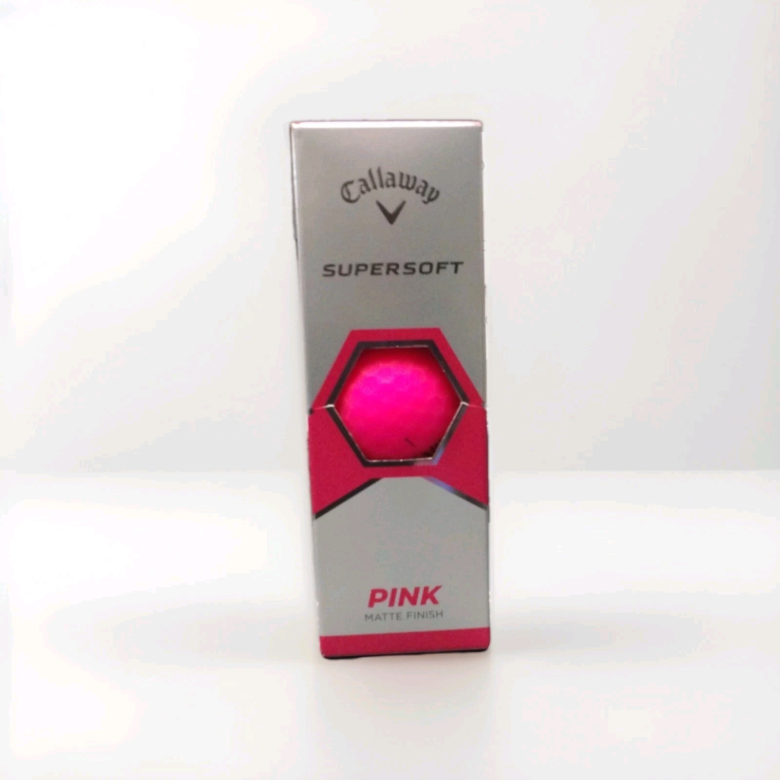 Supersoft Golf Balls, 3 Pack- Pink Matte