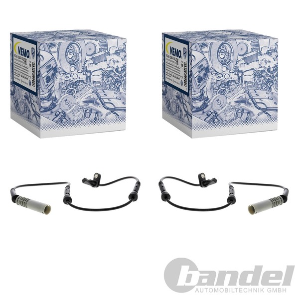 2X Vemo ABS-SENSOR Raddrehzal Vorne Passend FüR BMW 5 6-image