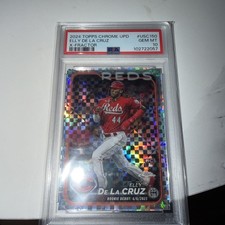 2024 Topps Chrome Update Elly De La Cruz #USC150 X-Fractor RC PSA 10 Reds