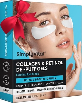 Under Eye Patches for Puffy Eyes and Dark Circles - Cooling Eye Masks for Women