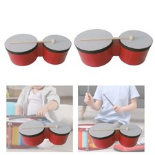Bongo Drum Set Percussion Instruments Teaching Aid for Education and Practice