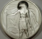 Egyptian Gods 2022 2 oz .999 Fine silver HORUS  Series #7 BU
