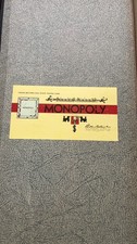 Vintage Monopoly 1954 Complete, Money, Houses, Property, Community Chest, Pieces