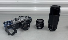 Minolta XG-M 35mm SLR Film Camera Bundle With Minolta  Albinar Lenses