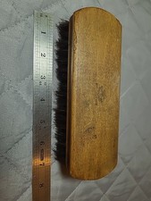 OXCO USA Wooden Handle Shoe Shine Brush 100 Horse Hair