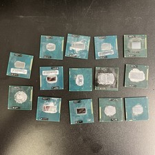 Lot of 14x Untested Intel Mobile Bare Die CPU/Processors, i3, i5, i7