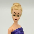 Vintage 1950s Hong Kong Bild Lilli Barbie Clone Doll 7-8” - Gay Parisienne Dress