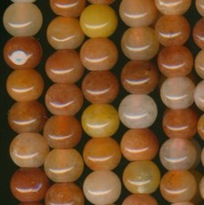 Multicolored RED JADE 4mm Round beads 16" strand Natural Stone