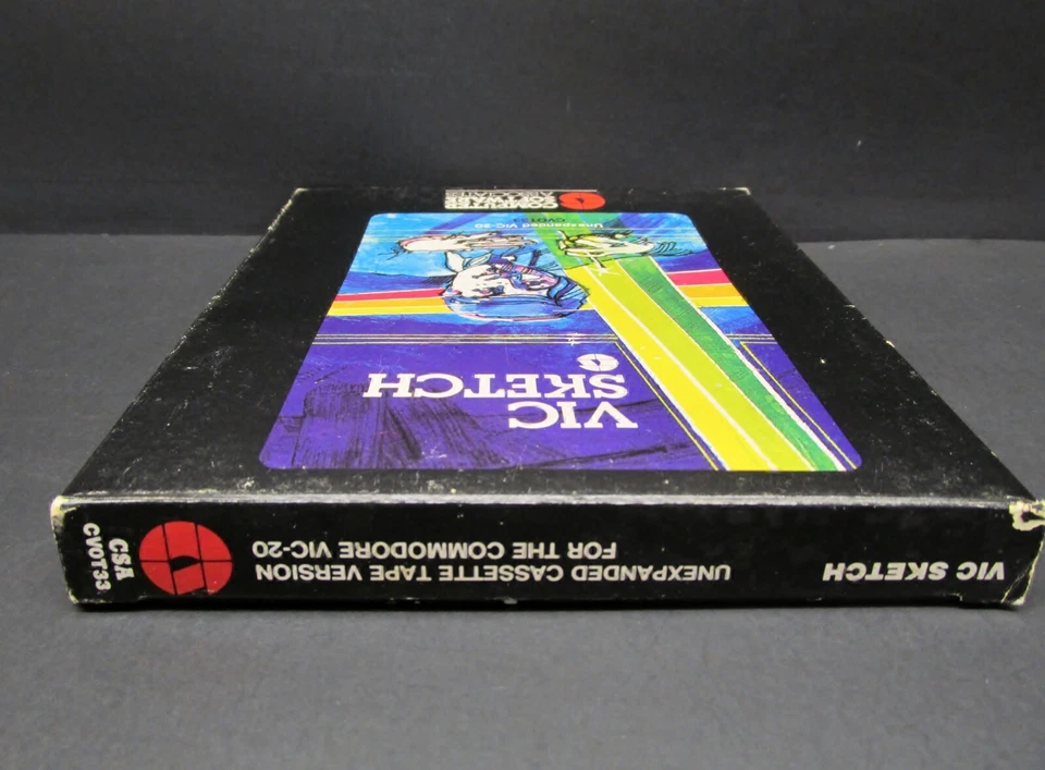 VIC SKETCH, VIC-20 Cassette, Computer Software Associates 1983, CIB, Never Used - Image 2 of 4