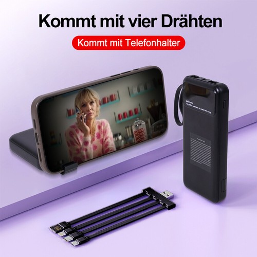 Power Bank 9000000mAh Externes Batterie Ladegerät mit 2 USB für iPhone Samsung - Zdjęcie 6 z 13