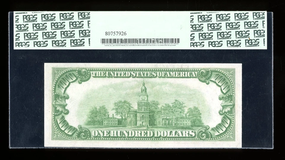 DBR 1928-A $100 DGS FRN Chicago Fr. 2151-Gdgs PCGS 64 PPQ Serial G01254754A - Image 2 of 2