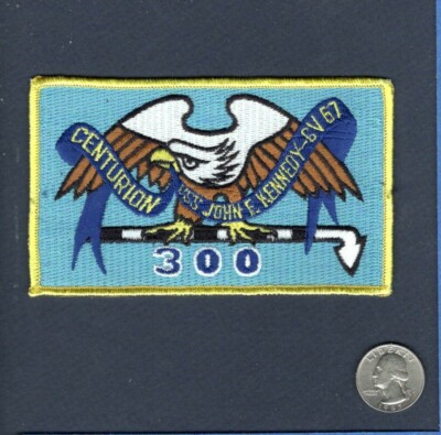 CV-67 USS JOHN KENNEDY 300 Centurion NAVY TRAPS Carrier Landings Squadron Patch