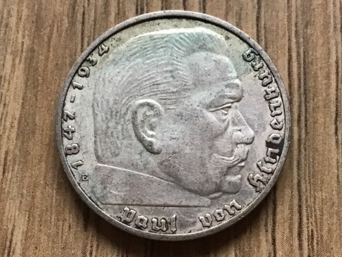 2 Reichsmark Hindenburg 1936 - 1939 J.366 Silber - 第 7/76 張圖片