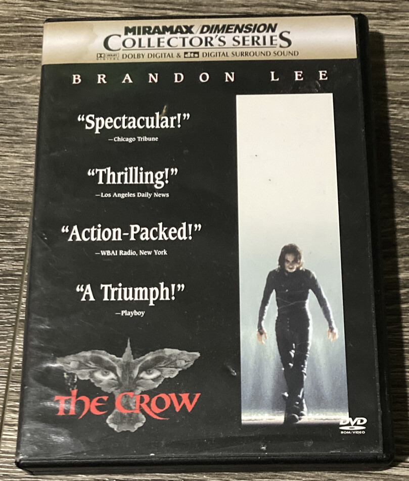 The Crow 1994 DVD 2001 2 Disc Set Collectors Series Brandon Lee