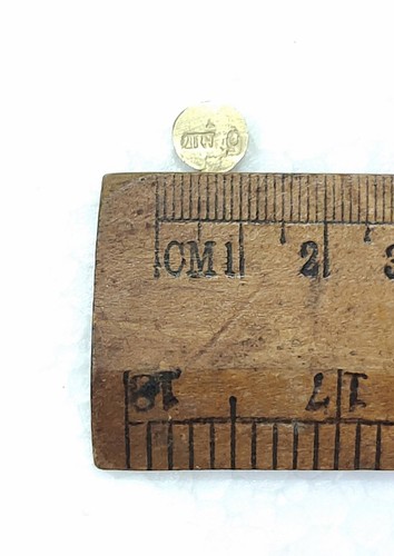 Latón hecho a mano vintage peso 5 piezas de 1 gramo #BRS-230 - Imagen 3 de 6