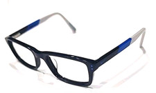 Nike 5537 411 Kids Blue White Rectangle Eyeglasses FRAME 47-16 130