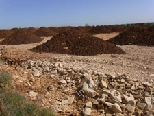 Photo 6x4 Near Tinkers Barn Barton/SP0925 Piles of topsoil ready for spr c2011
