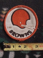 Nfl Patch Browns Genuine Vintage No Repro...