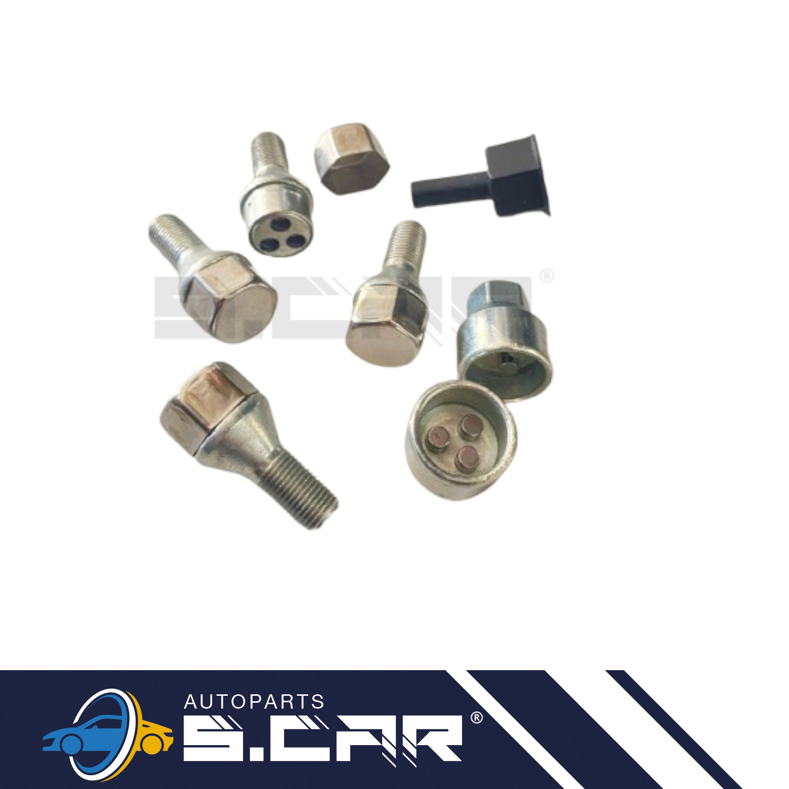 Kit 4 Bulloni Antifurto StilBull FARAD A1 per Fiat Tipo foto 3