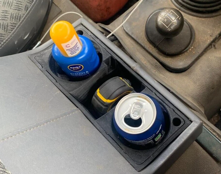 Cubby Box Double Cup Holder Insert - Land Rover Defender, Made In the UK - Image 2 of 4