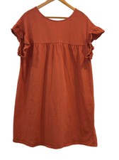 ASOS design Mini reversible Cotton Slub smock dress Color Rose Size 10