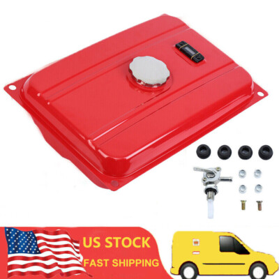 7 Gallon Iron Fuel Gas Tank Petcock Filter Gauge Cap fit for Generator EC6500