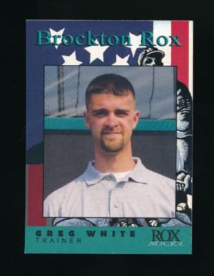 2002 Multi Ad Brockton Rox Greg White super rare issue trainer
