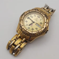 PROJECT TO FIX SWISS MILITARY ARABIC DIAL AUTO GOLD MENS DAY DATE WATCH EU SHIP