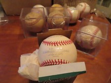 Vintage Enron opening day Astros Silver MLB baseball & box mint