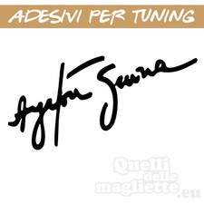 ADESIVO PER AUTO AUTOGRAFO AYRTON SENNA