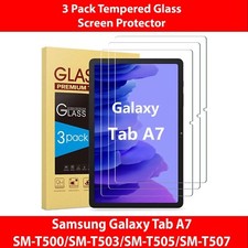 3 Pack Tempered Glass Screen Protector for Samsung Galaxy Tab A7 10.4" SM-T500