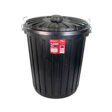 75L Redback Rubbish Bin With Lid Waste Disposal Garbage Bin Kitchen Trash Can