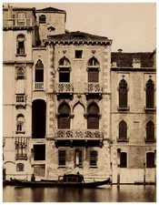 Italy, Venezia, Palazzo Contarini Pheasant Vintage Albumen Print, Albumi Print
