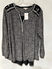 New Woman Lucky Brand Blouse Size 1X Long Sleeves