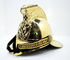 Casco de bombero hacha de latón victoriano clima brigada de bomberos colección náutica