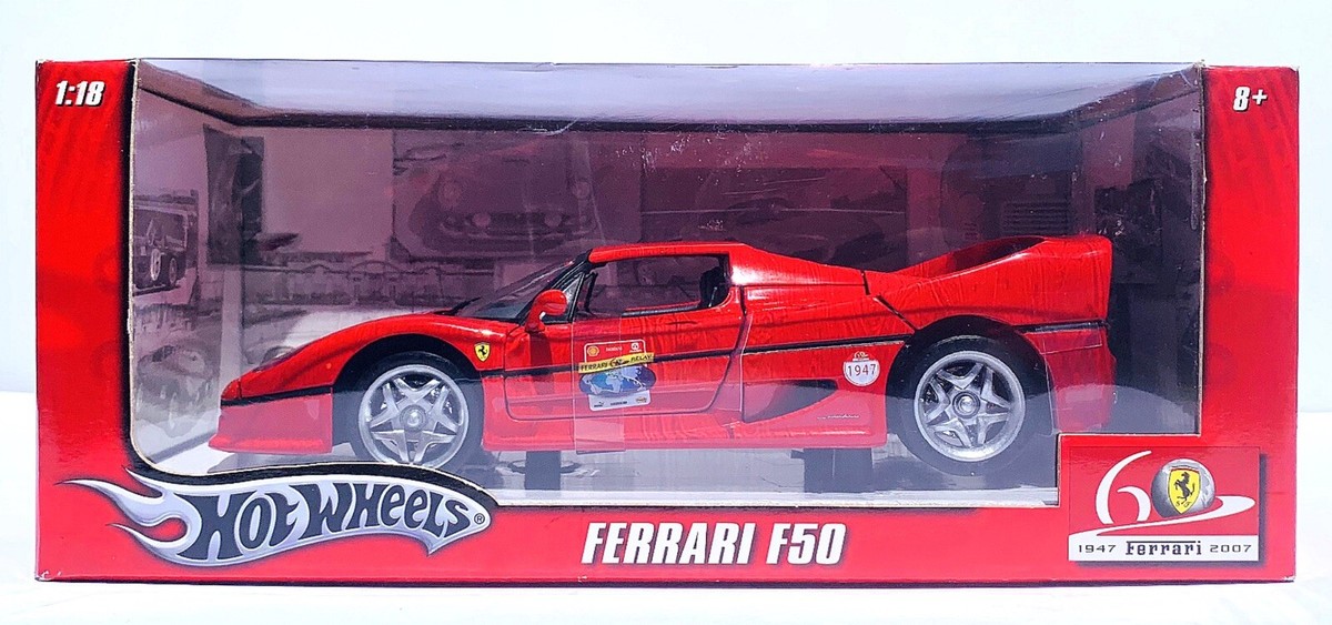 HOT WHEELS FERRARI F50 RELAY CAR 1:18 SCALE | eBay