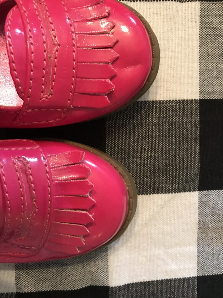 Zapatos Mocasines Oshkosh Infantil Rosa Maryjane Talla 6 Flecos Foto 2 de 4