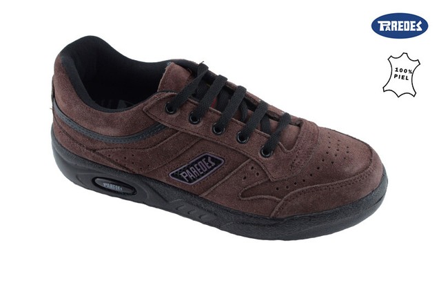 Zapatilla deportiva paredes de piel Serraje color Marrón modelo estrella 45  | Compra online en eBay