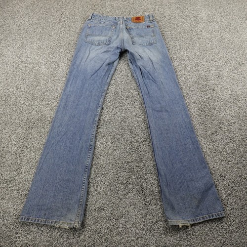 VTG Lucky Brand Jeans Women 2 Blue Denim Low Rise Flare Boot Whiskered USA Y2K - Bild 13 von 18