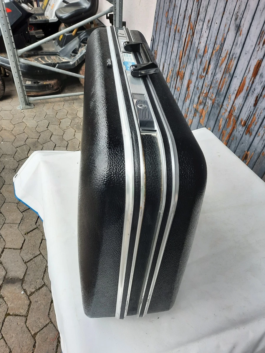 DelSey Koffer aus der 70s, Schwarz, 65x20x47cm, Rarität und Vintage