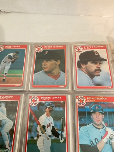 1985 Fleer complete set in binder (660) Roger Clemens, Kirby Puckett RCs NMMT-MT - Foto 3 di 9
