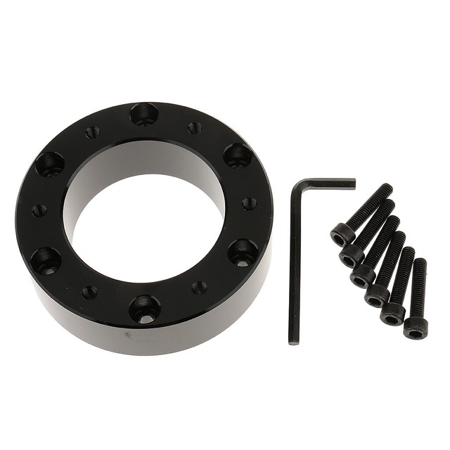 Black Aluminium Steering Wheel Spacer Hub for Momo Sparco NRG Nardi eBay
