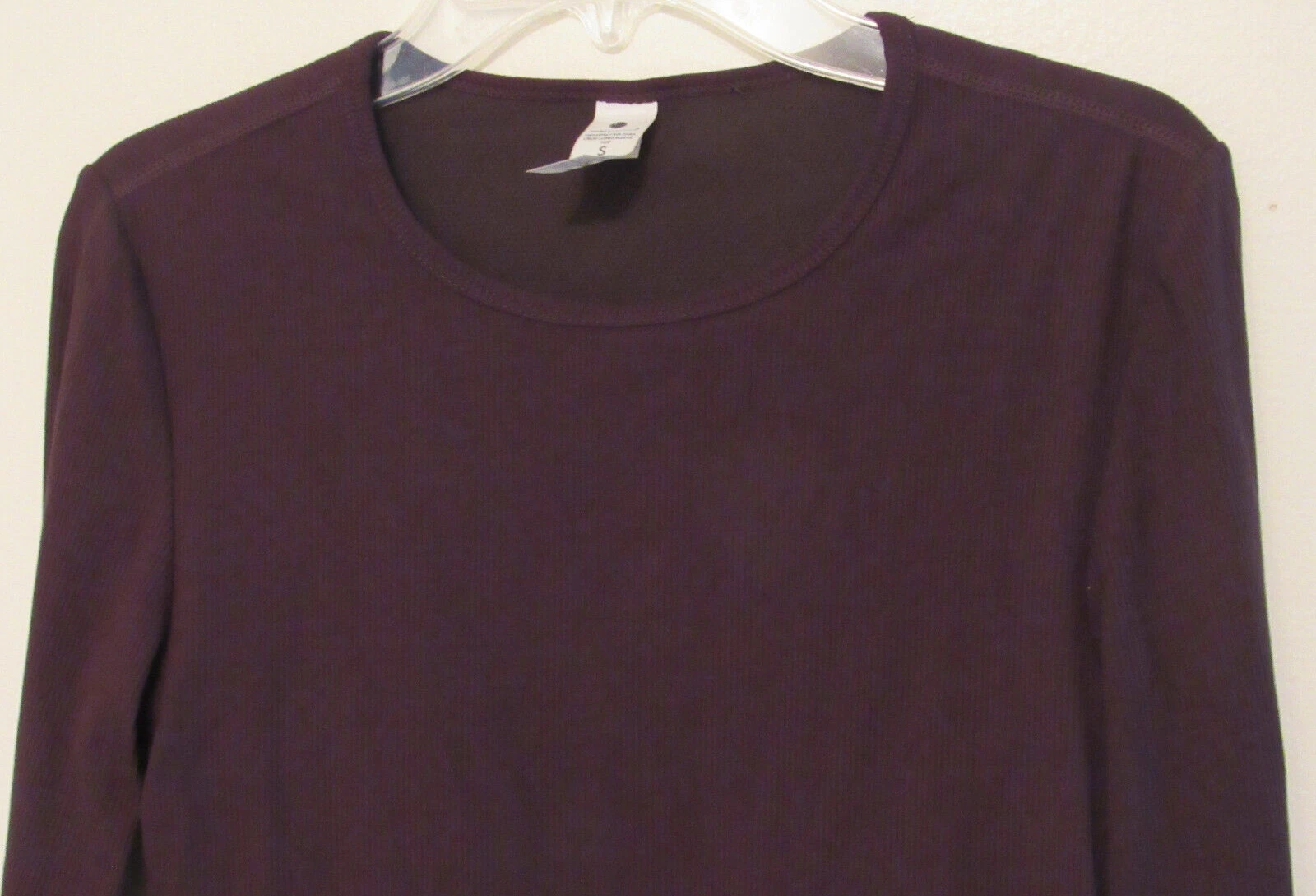 yogalicious heavenly rib tara crop long sleeve shelf bra shirt