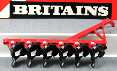 1:32 Britains / Ertl 0995G Farm 6 Furchenpflug für Traktoren mit großer RINGSTANGE