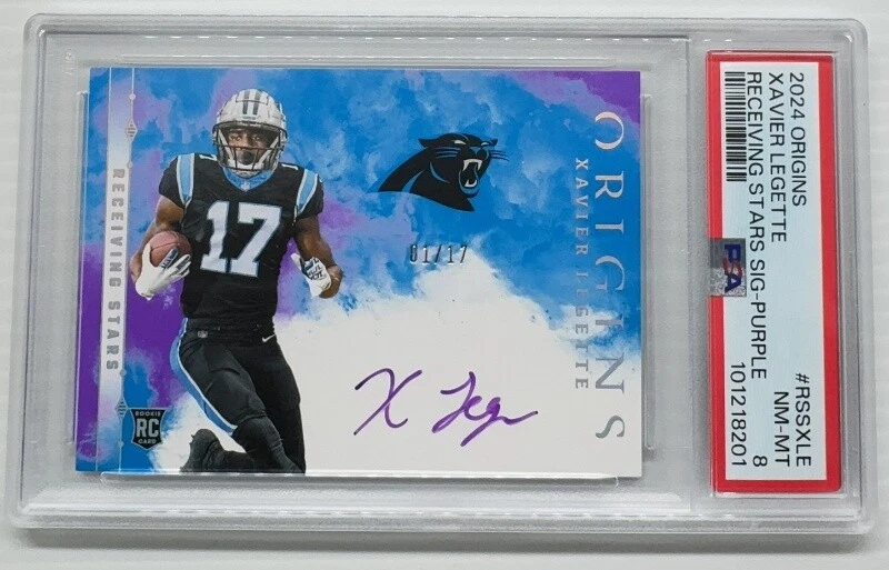 Xavier Legette Panini Origins Receiving Stars Signatures #RSSXLE Purple